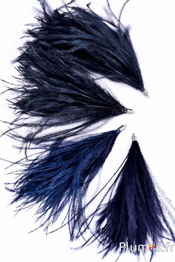 Hanger struisvogel - 9-12 cm - zwart